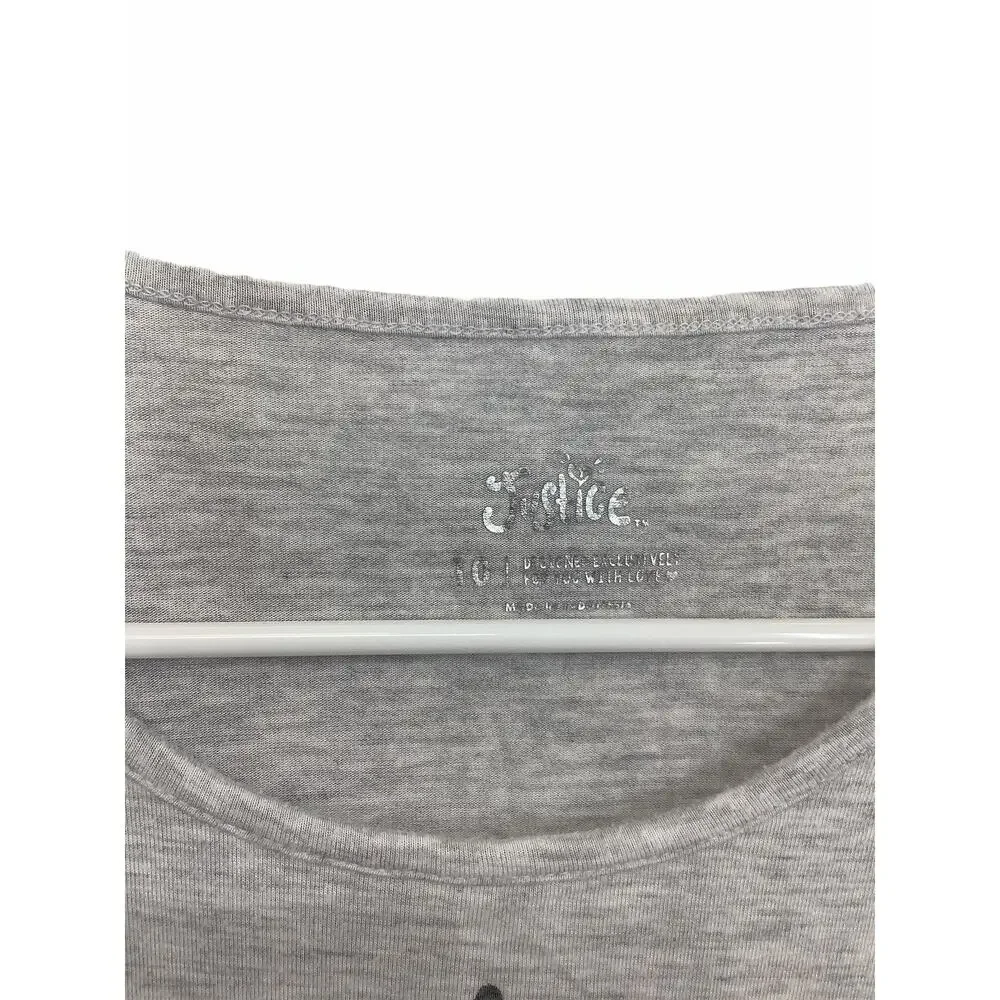 Justice Gray Unicorn Long Sleeve Graphic Shirt 10
